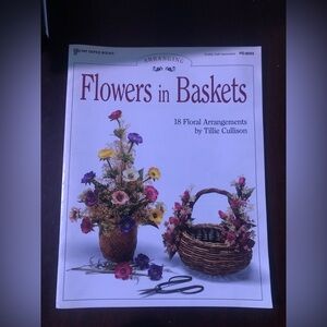 Vintage Book: Flowers In Baskets